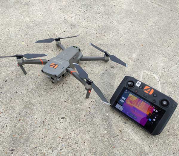 Drone pour la prise de vue thermique en agriculture